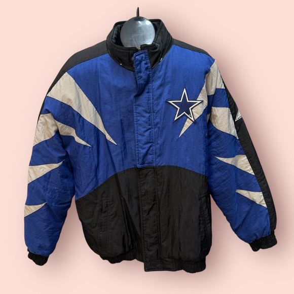 Vintage Men's Apex One Pro Line Dallas Cowboys Jacket Size L - Picture 1 of 12